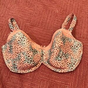 Women’s 38H PrimaDonna Twist Italian brand pink leopard print bra